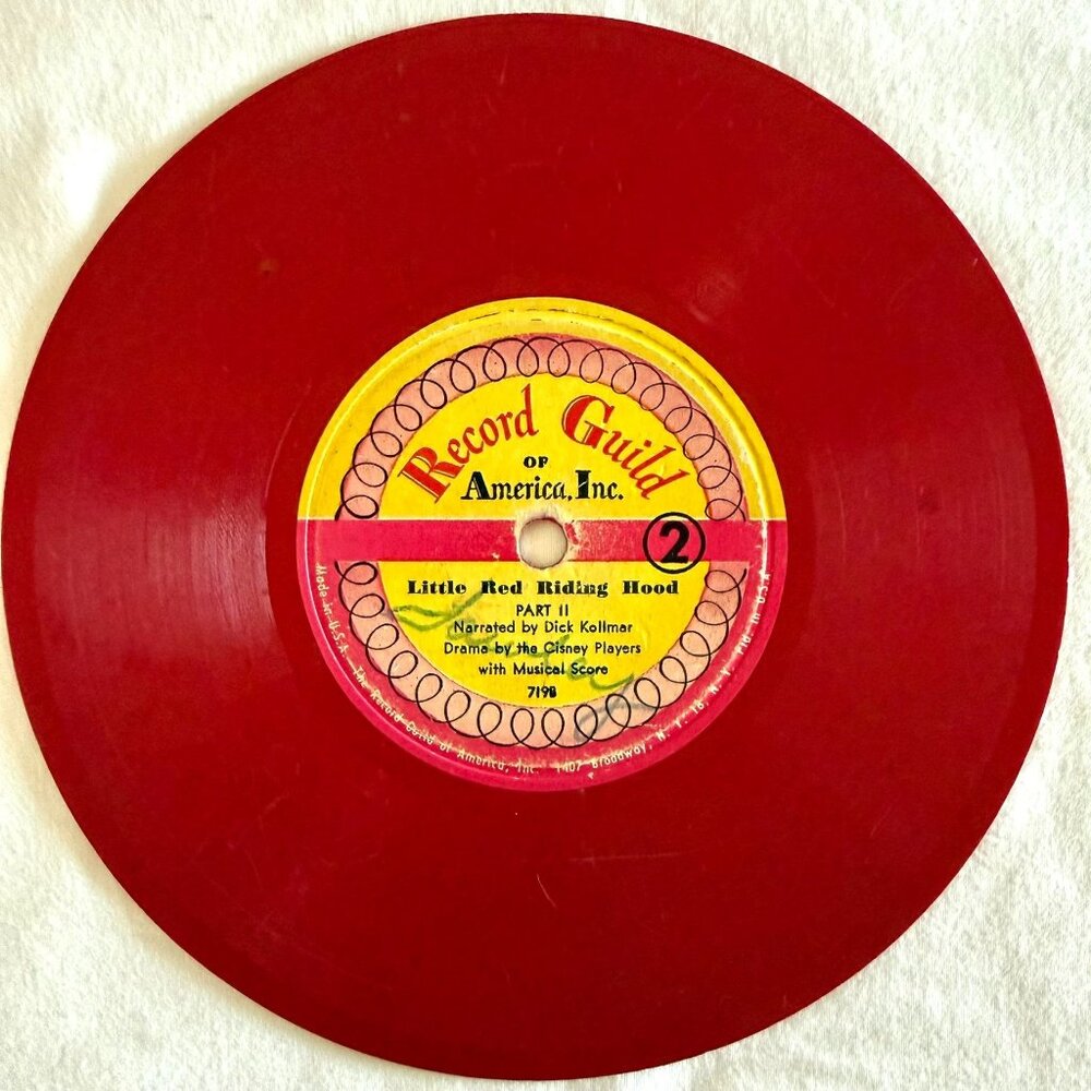 Vintage 1953 Down By The Station Record Guild Red 6.5in 78RPM Warren Gardner - Picture 2 of 10